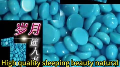 241216-1 High quality sleeping beauty natural sterling treatment turquoise round shape turquoise cab