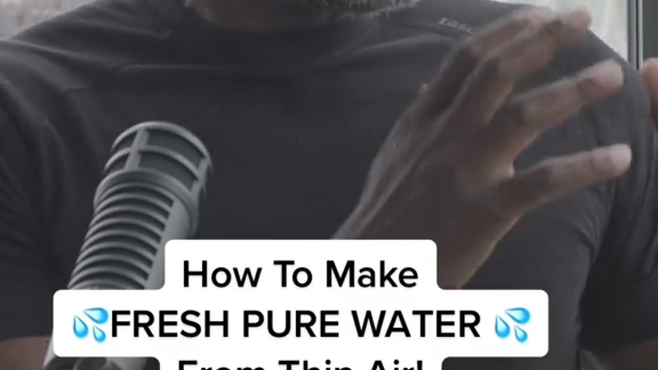 Moses made fresh pure water from air