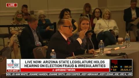 Opening Statement of Mayor Giuliani at Arizona State Legislature Hearing. 11/30/20.