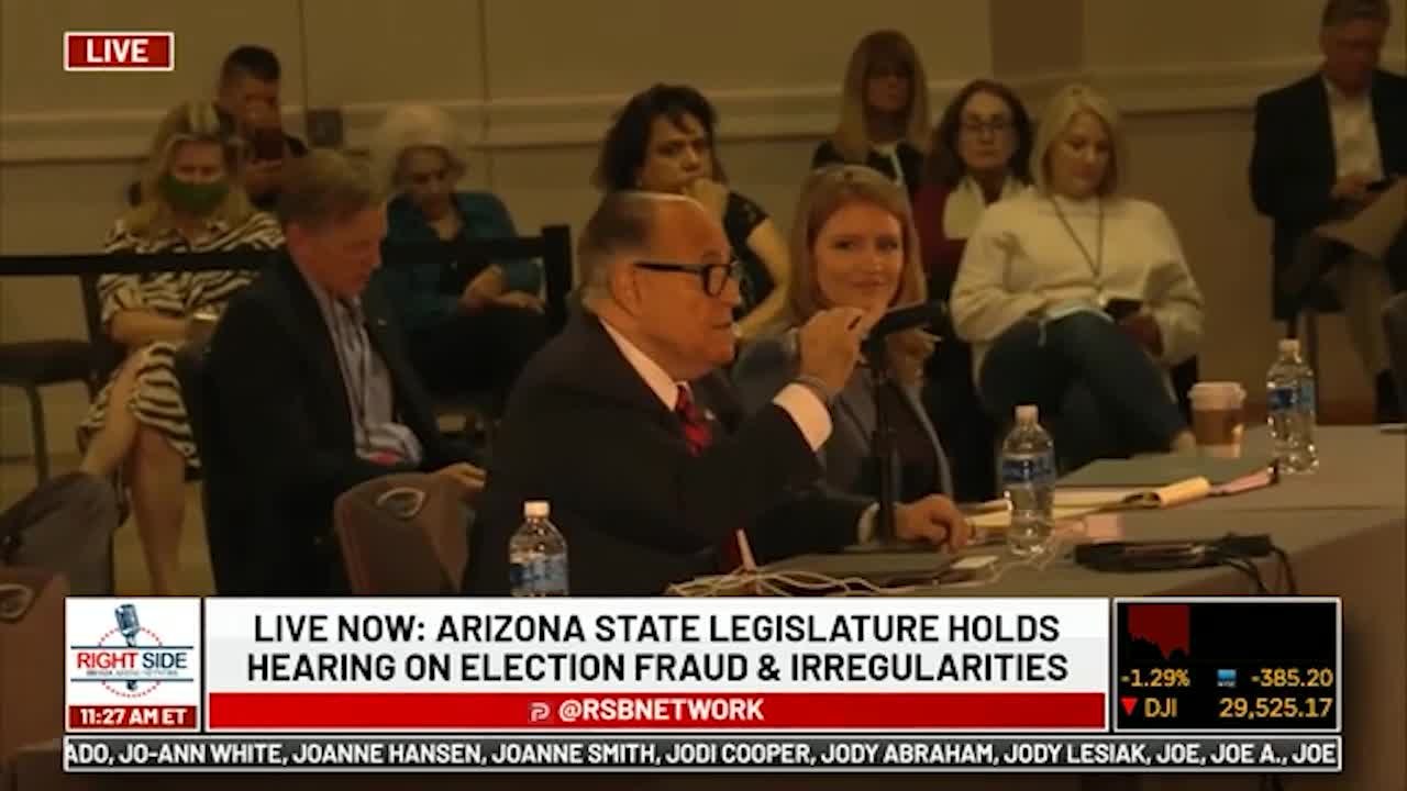 Opening Statement of Mayor Giuliani at Arizona State Legislature Hearing. 11/30/20.