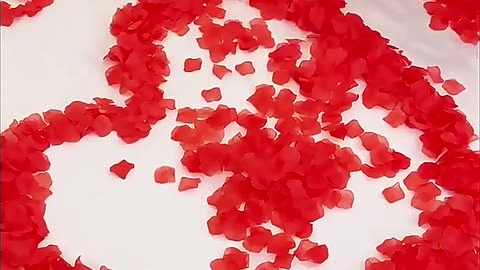 artificial fake rose petals red colorfu