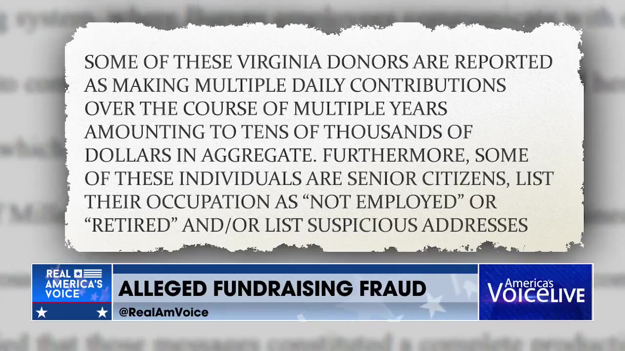 ALLEGED FUNDRAISING FRAUD BY ACTBLUE