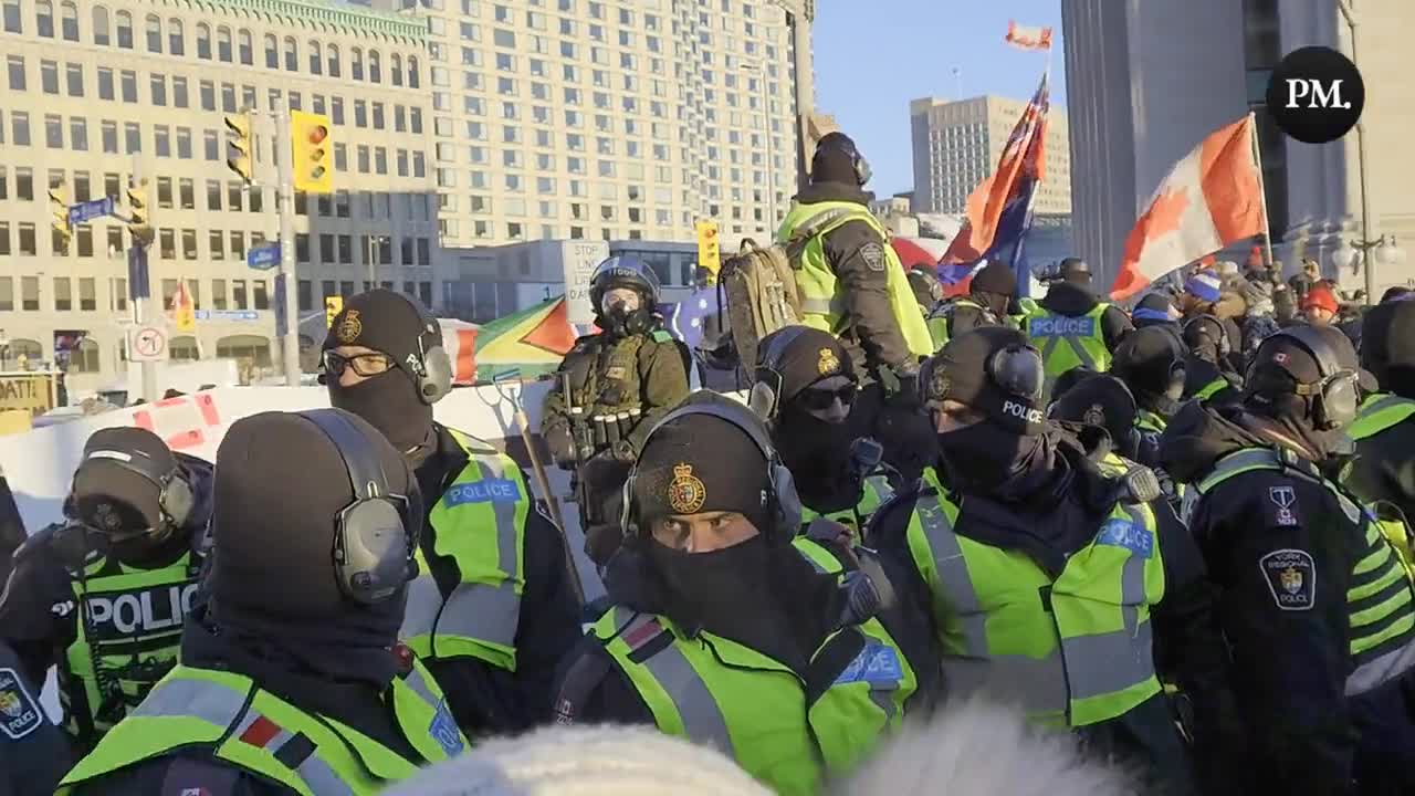 Ottawa Police Prepare To Silence Protestors