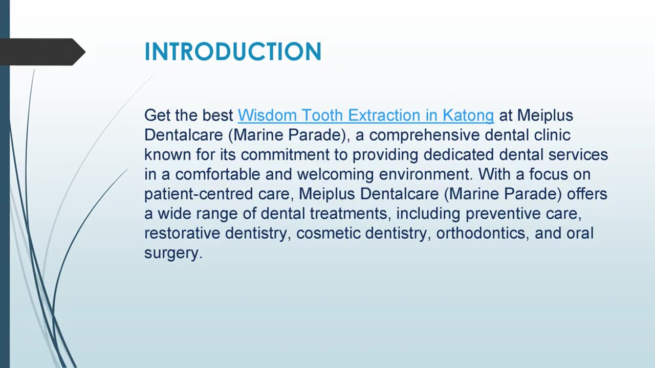 Get the best Wisdom Tooth Extraction in Katong