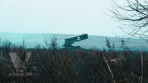 TOS-1 working in Donetsk direction