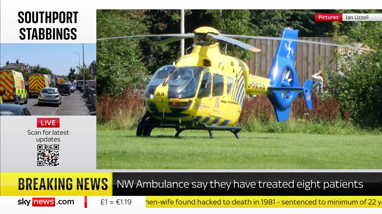 Southport stabbings_ Eyewitness sees one of the casualties airlifted to hospital