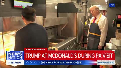 President Donald Trump worked briefly at McDonald's, learned how to make fries.