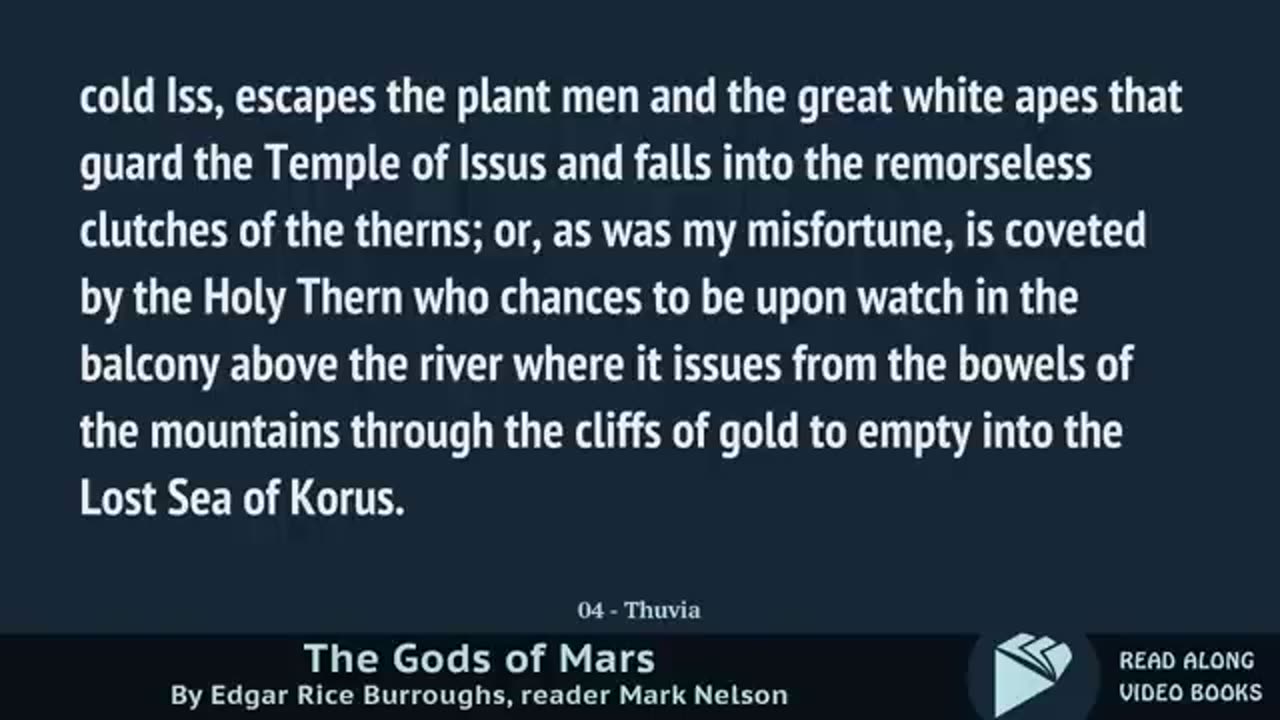 The Gods of Mars Edgar Rice Burroughs, audiobook full length videobook