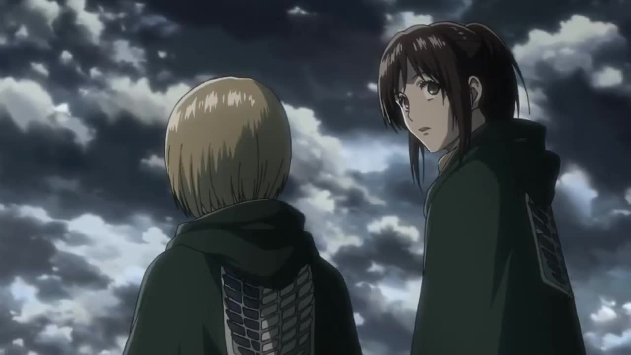 Reiner tells eren that he is the titan 1 | Attack on titan season 2 clip