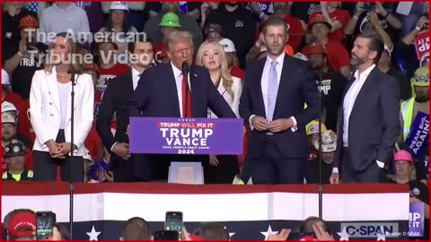 WATCH: Trump Invites His Family on Rally Stage in Heartwarming Moment and the Crowd Goes Wild