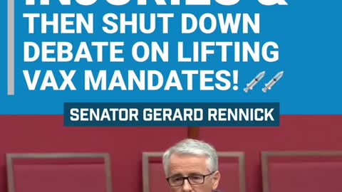Australian Senator dropping MASSIVE TRUTH BOMBS about the jab injuries