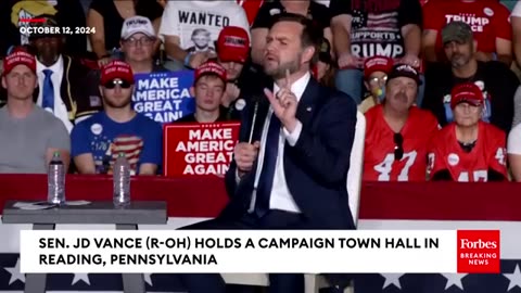 JD Vance Takes Question After Question Directly From Voters At Pennsylvania Town Hall