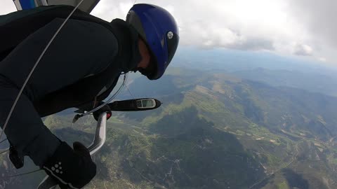 Man free fall from plane