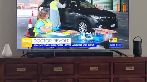 Dr Eamonn Mathieson, VIC anaesthetist, interviewed on Channel 9 News