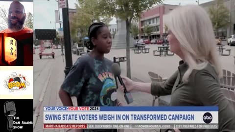 Black Wisconsin Voter MISPRONOUNCES Kamala Harris' Name