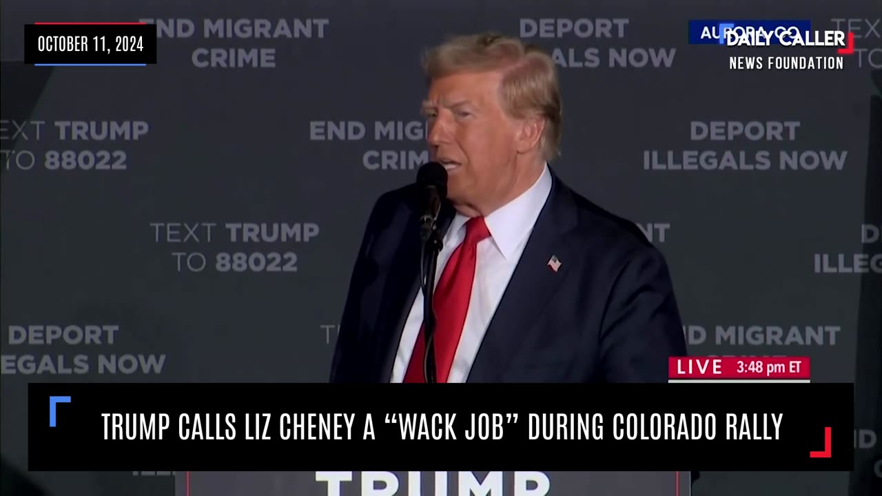 Trump Calls Liz Cheney A “Wack Job” During Colorado Rally