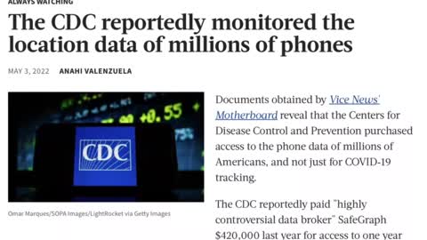 Unbelieveable!! CDC Admits to Tracking People To See Who Followed Orders!