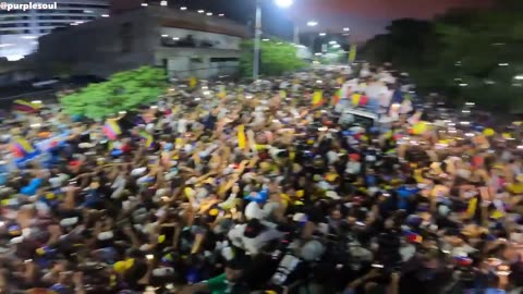 Venezuela holds presidential elections. People rise up against their communist regime.