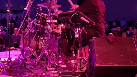 Flock of Seagulls drumming at Lost 80s Live 2021