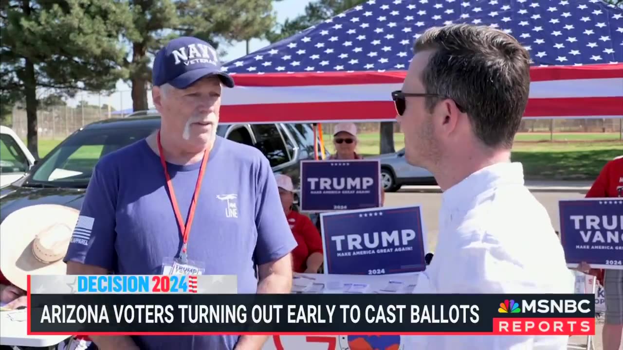 MSNBC Can't Find A SINGLE Kamala Voter At Arizona Early Voting Location