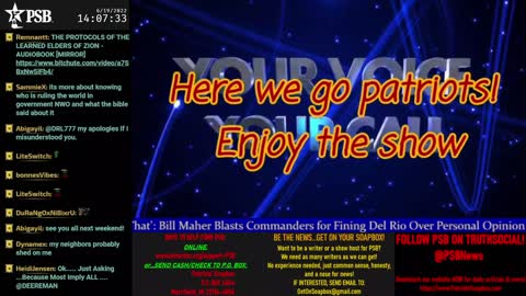 2022-06-19 14:00 EDT - Your Voice, Your Call: with Chris Moore