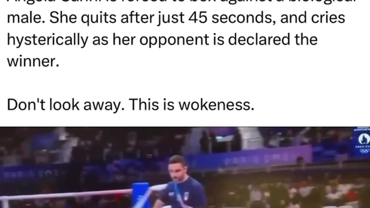 Man beat women, isn't that domestic violence? Olympic sport?