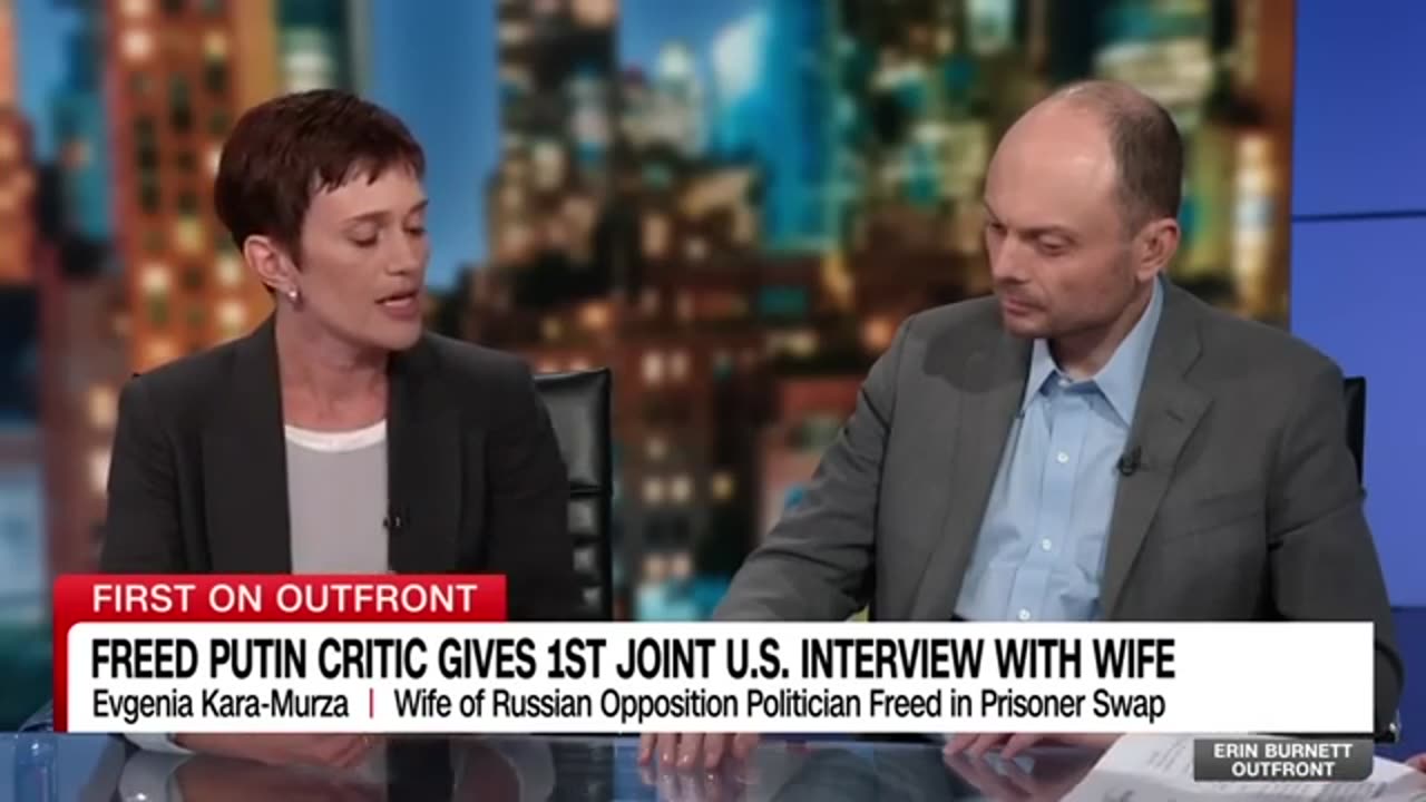 ‘It feels completely surreal’: Freed Putin critic gives first joint US interview with wife