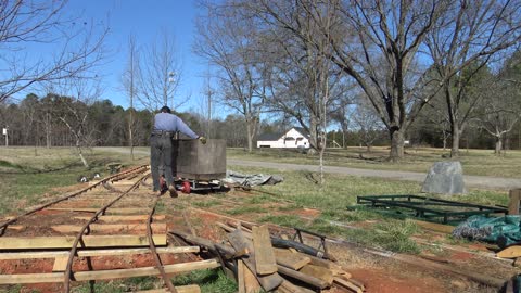 Switching Cars Without A Locomotive At The Alexis Backyard Railroad 2 Foot Gauge