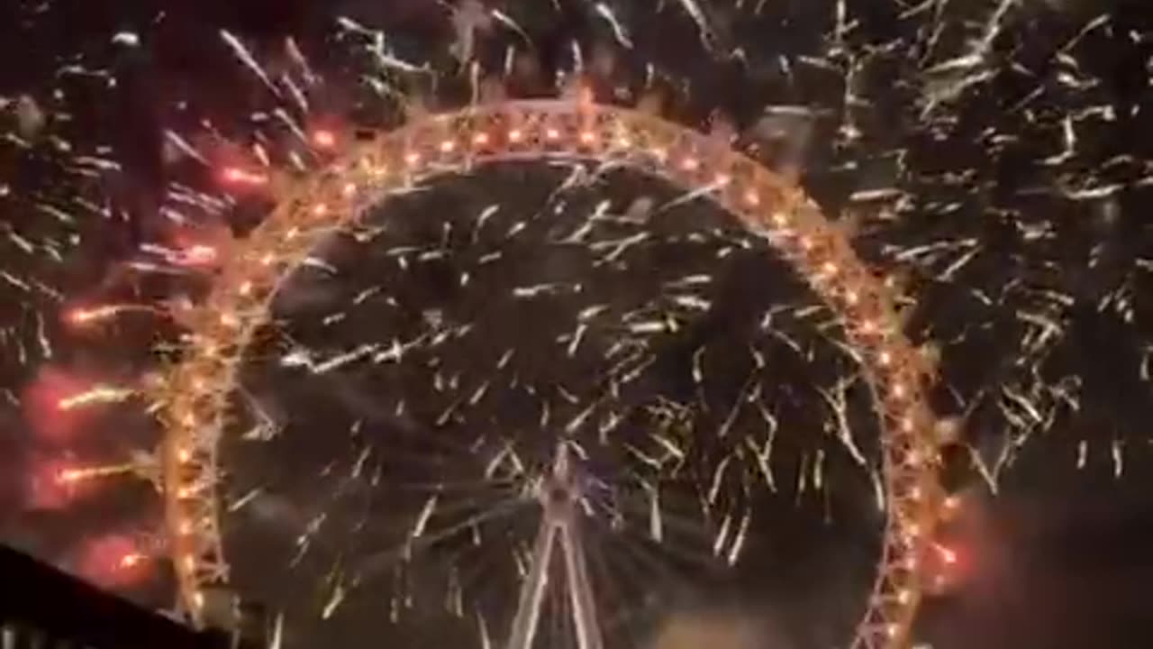 London eye fireworks