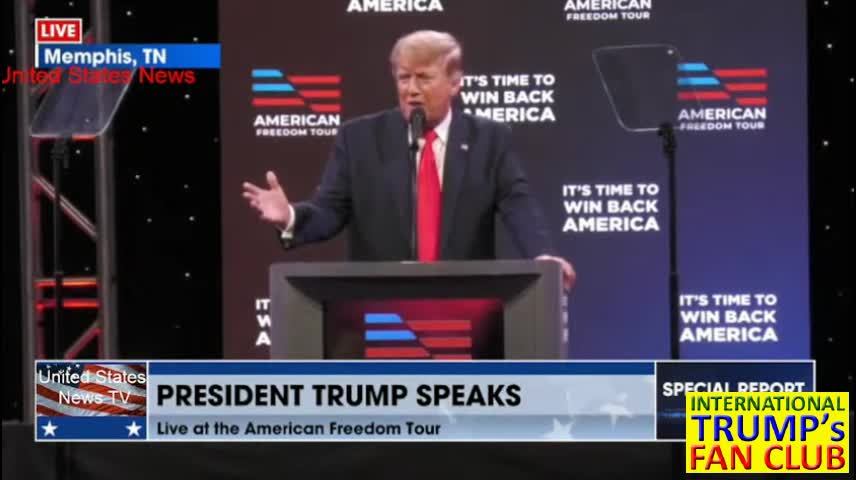 Donald J. Trump at the American Freedom Tour in Memphis, TN. June 18, 2022