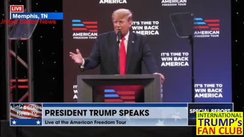 Donald J. Trump at the American Freedom Tour in Memphis, TN. June 18, 2022