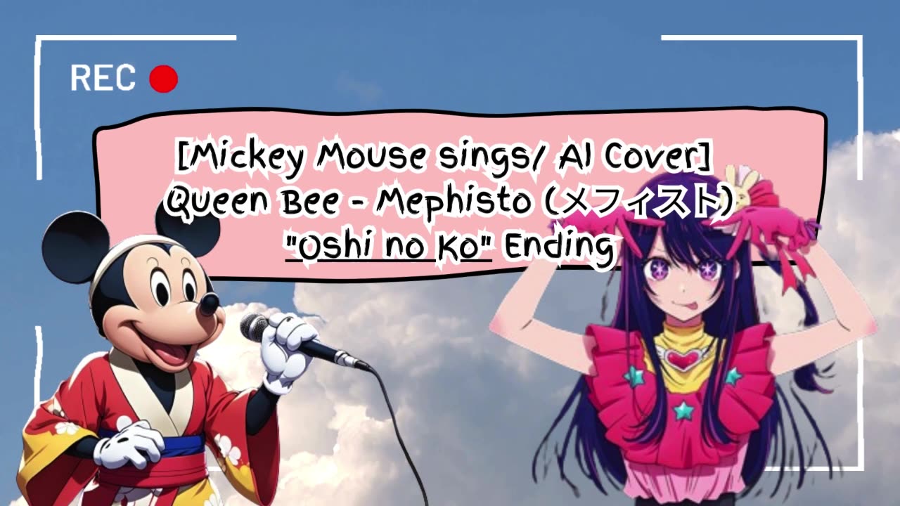 [Mickey Mouse sings/AI Cover] Oshi no Ko Ending QUEEN BEE - Mephisto