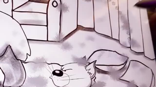 #shorts | Cat Max | Drawing BlinkyPaws comics on tablet