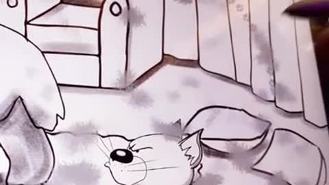 #shorts | Cat Max | Drawing BlinkyPaws comics on tablet