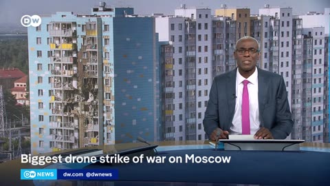 Ukraine carries out largest drone strike of war on Moscow | DW News