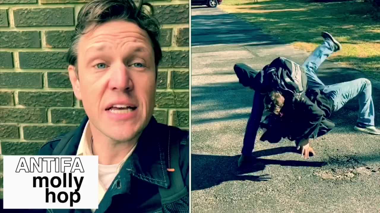Break their grip: ANTIFA molly hop