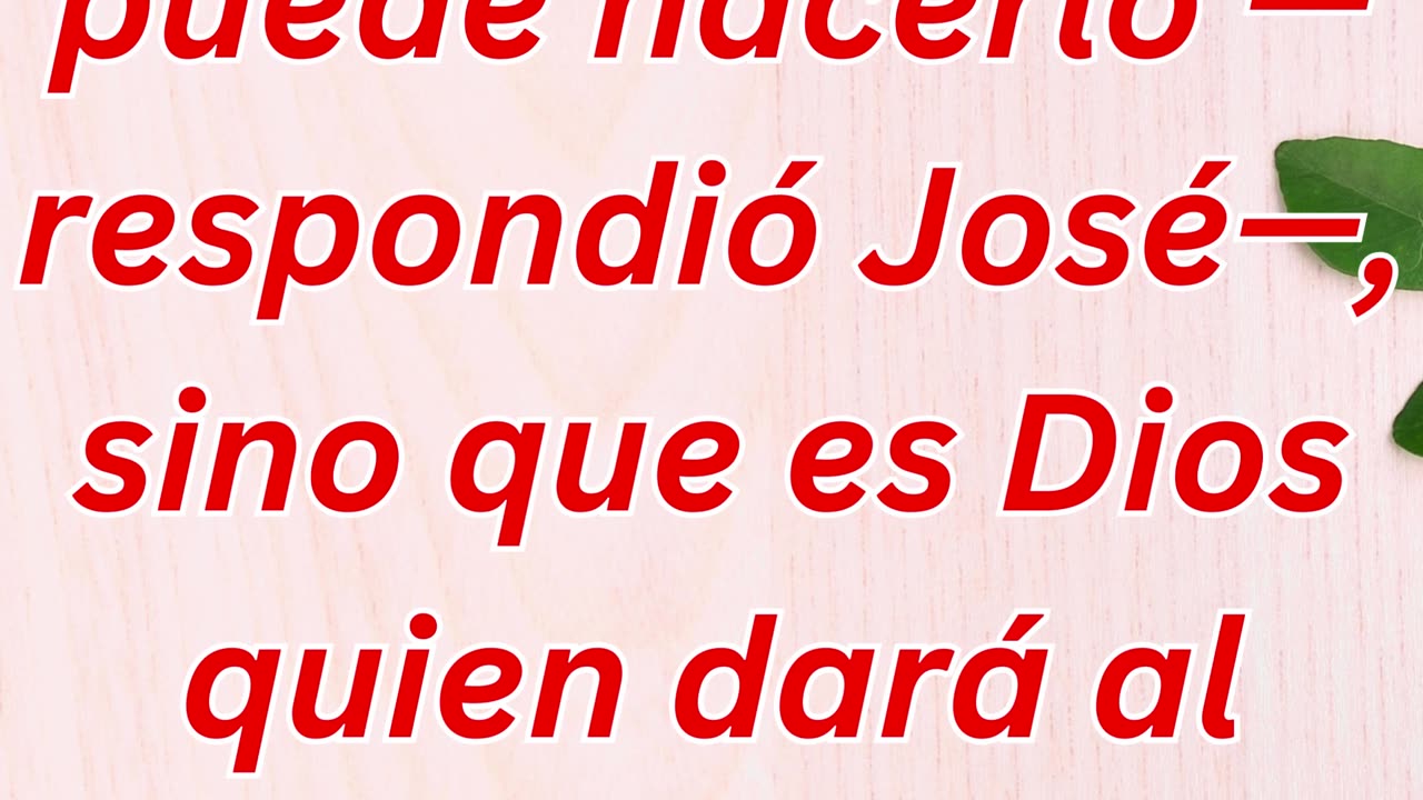 "José Reconoce que Dios es Quien Da la Interpretación de los Sueños" Génesis 41:16.#short #ytshorts