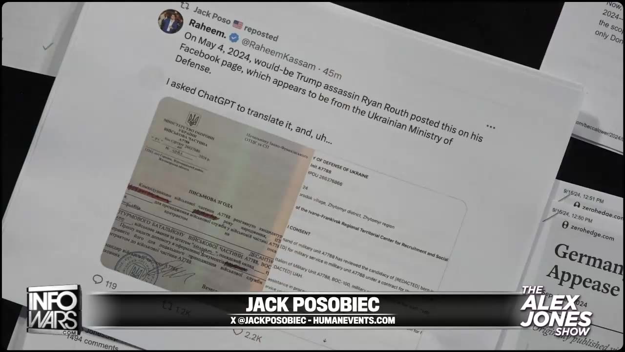 ALEX JONES 09/16/24 Sunday Emergency Broadcast