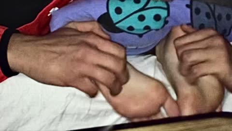 Boyfriend tickling Swedish girlfriend feet
