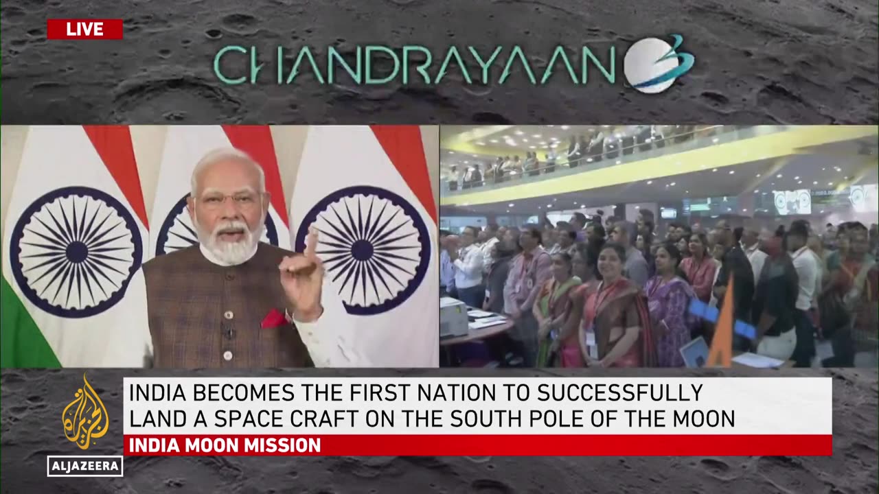 India’s Chandrayaan-3 makes historic landing at Moon’s south pole