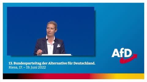 Dr. Alice Weidel - Bewerbungsrede - 13. Bundesparteitag der AfD in Riesa am 18 Juni 2022
