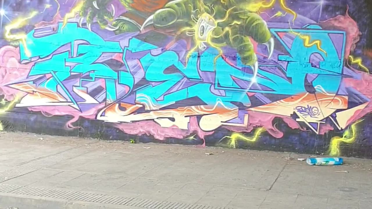 Street Fighter Street Art in Santiago🥊🇨🇱
