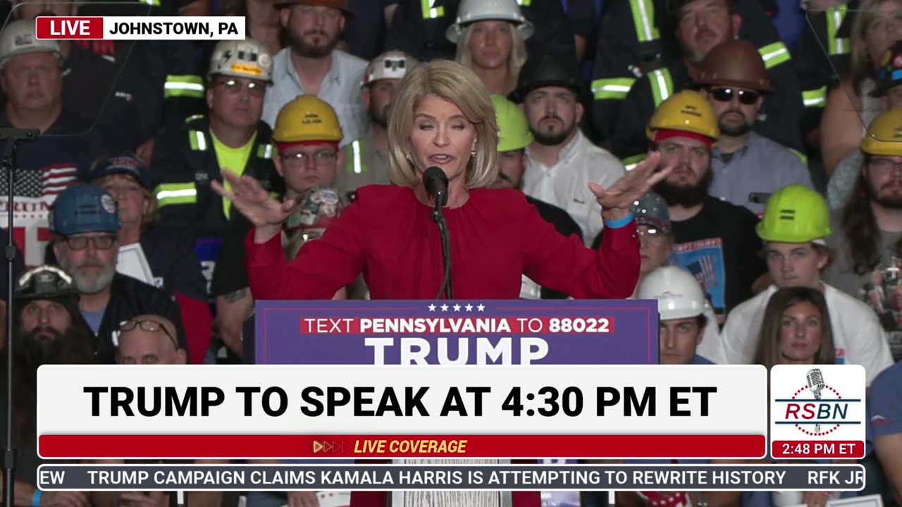 FULL SPEECH: Carla Sands Speaks at Trump Rally in Johnstown, PA - 8/30/24
