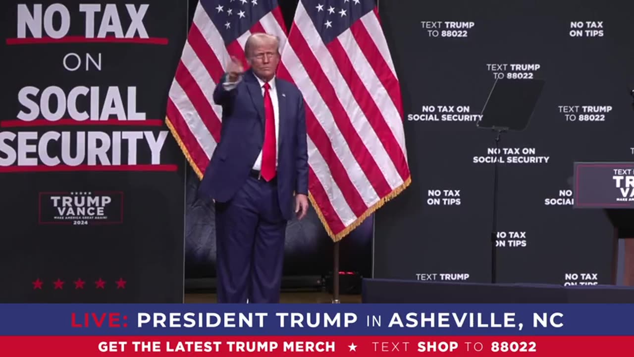 FULL SPEECH: President Donald J Trump in Asheville, North Carolina.