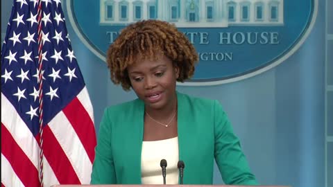 When asked about abortion, Jean-Pierre says Biden was clear that "MAGA Republicans in Congress have an agenda that is extreme."