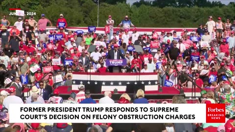 Trump Reacts To Supreme Court Decision To Limit Obstruction Charges Against January 6 Defendants