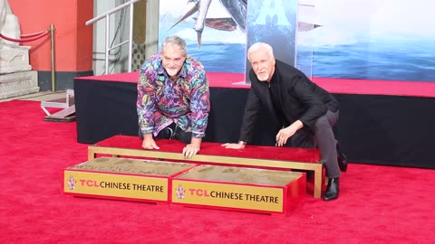 James Cameron & Jon Landau - Hand and Footprint Ceremony in Hollywood