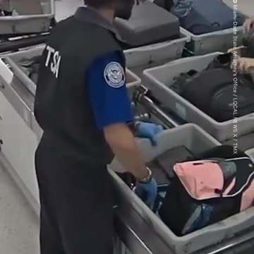 TSA Agent Caught ON CAMERA Stealing From Passenger's Bag