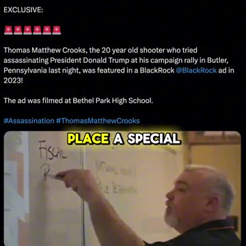 Was Trump's shooter in this Blackrock ad?