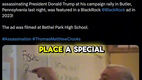 Was Trump's shooter in this Blackrock ad?